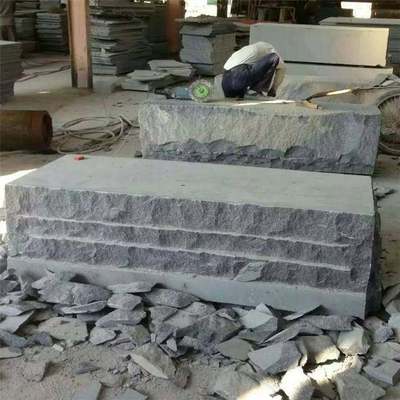 花崗巖青石廠家專業加工 火燒面、荔枝面、冰裂紋碎拼與干掛地鋪應用